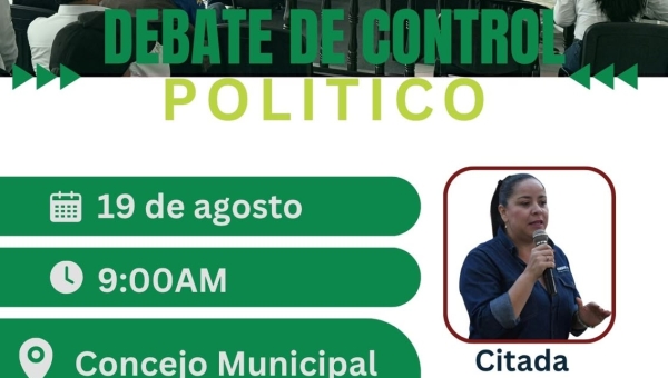 DEBATE DE CONTROL POLITICO